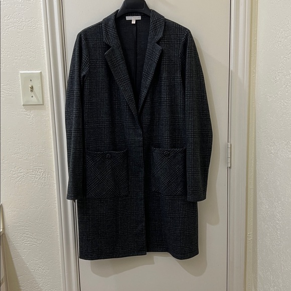 Women's Black Plaid Blazer - Picture 1 of 4